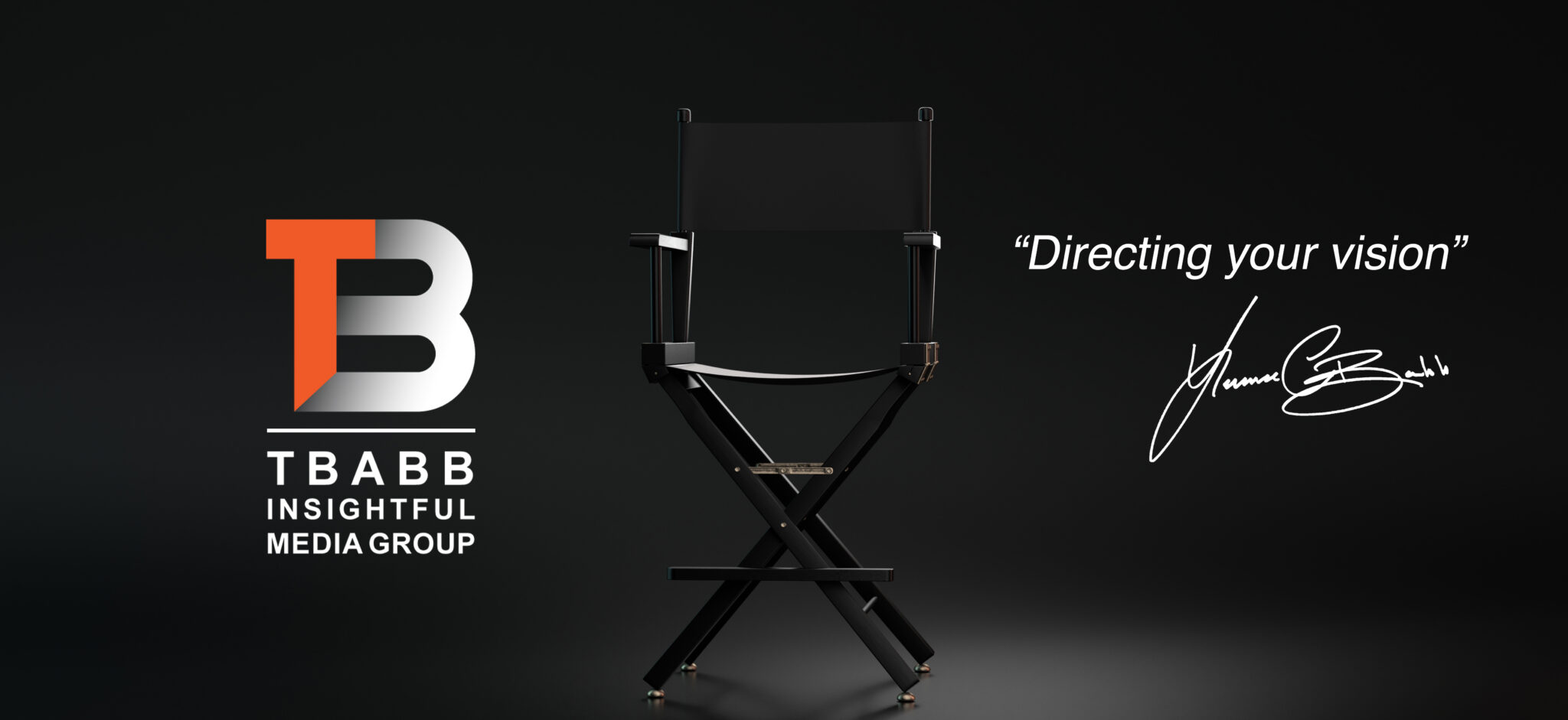 3d rendering Directors chair